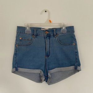 Garage High Waisted Jean Shorts